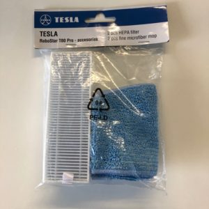 Zestaw 2 filtry Hepa + 2 ściereczki z mikrofibry do TESLA RoboStar T80 PRO